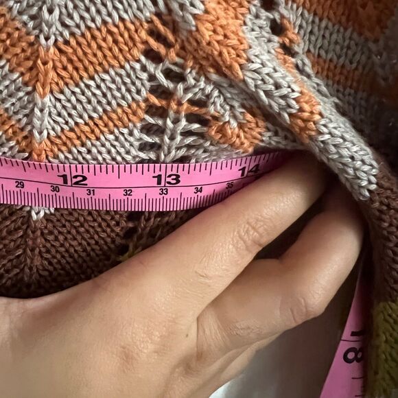 Retro Crochet Dress, Festival Boho 70s Inspired‎ Coastal Cowgirl XS - Picture 3 of 5